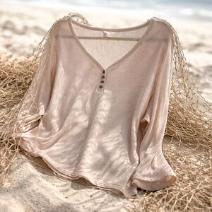 💙Terra & Sky Women's Long Sleeve Tee - Cream